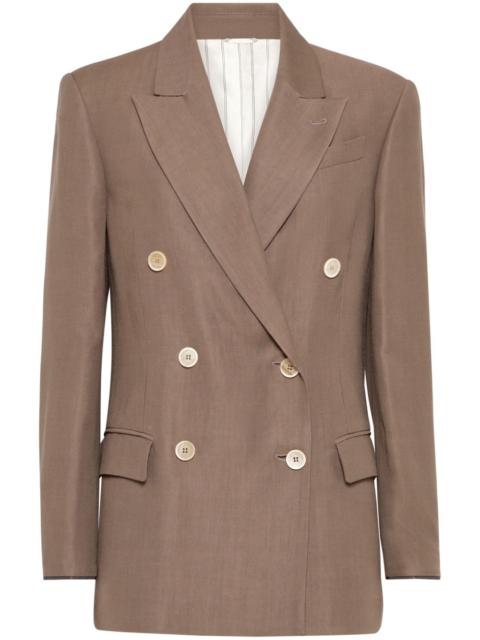 Brunello Cucinelli Brunello Cucinelli Women Linen Blend Double-Breasted Jacket