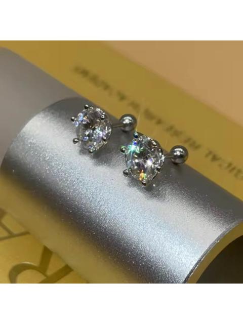 Other Designers Jewelry - 0..3 Carat / 4 mm Elegant Moissanite Stud Earrings