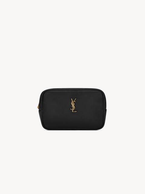SAINT LAURENT CALYPSO COSMETIC POUCH IN LAMBSKIN