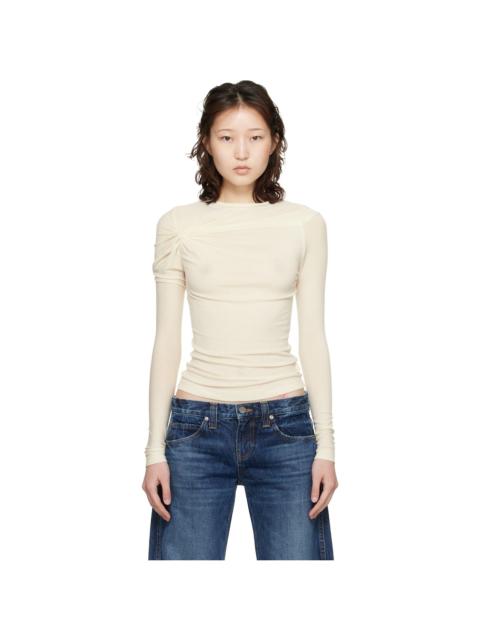 AGOLDE Off-White Lissa Long Sleeve T-shirt