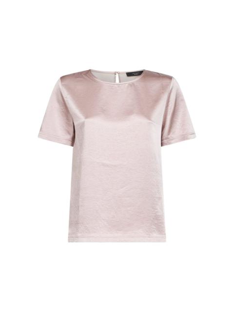crew-neck button-closure top