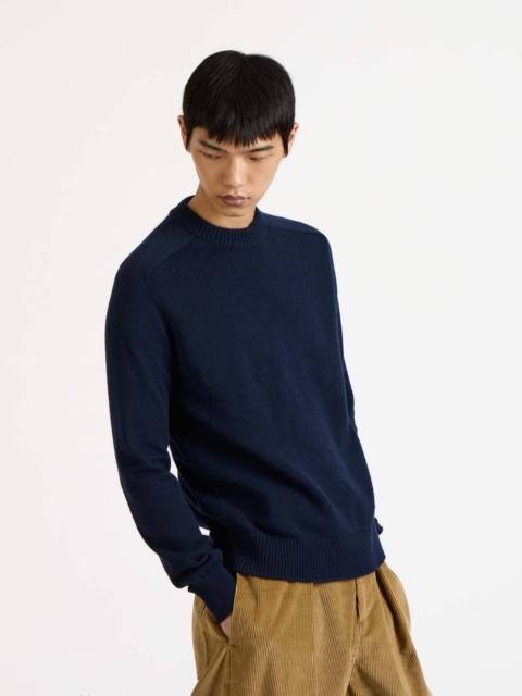JW Anderson MENS RAGLAN JUMPER IN NAVY