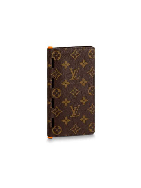 Louis Vuitton Louis Vuitton Brazza Wallet Hinge Monogram Solar Ray Orange Brown