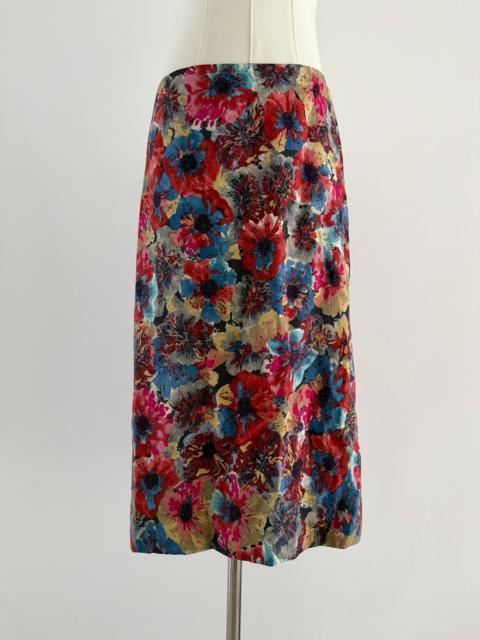 Dries Van Noten Dries Van Noten Floral Oil Painting Skirt