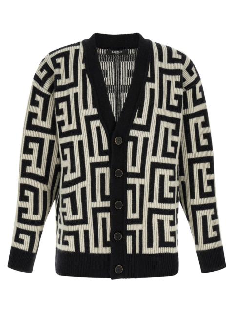 Balmain Balmain Men Monogram Macro Cardigan