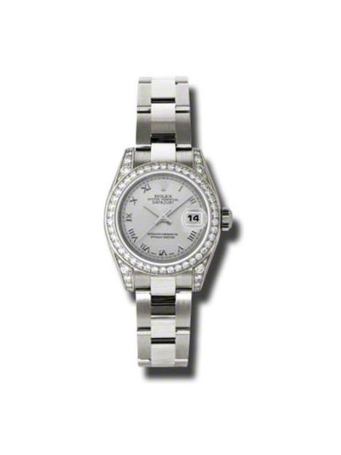 ROLEX Rolex Lady Datejust 26 Silver Dial 18K White Gold Oyster Bracelet Automatic Watch 179159SRO