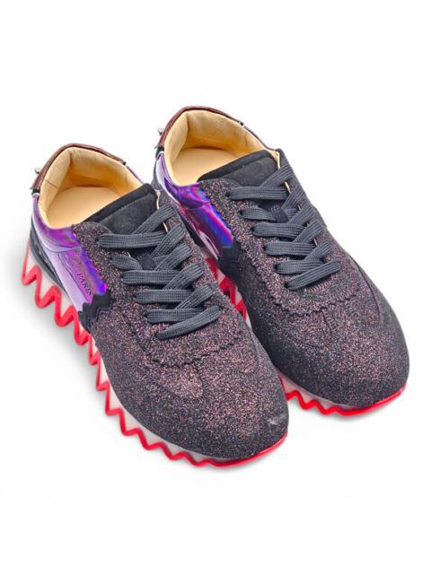 Christian Louboutin Loubishark Glitter Iridescent Sneakers - EU 42 / US 9 NWOB