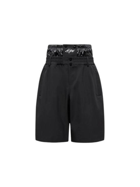 Moncler Moncler x A$AP Rocky Logo Print Shorts Black