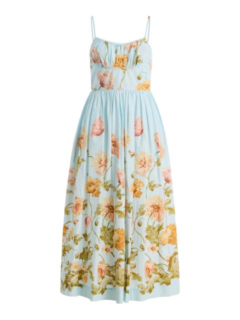 Cara Cara Alba Floral Cotton Midi Dress floral