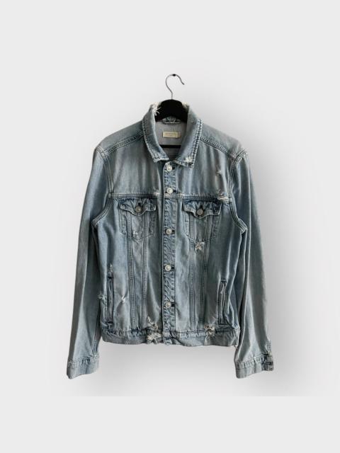 Other Designers STEAL! AllSaints Distressed Denim Jacket (L)