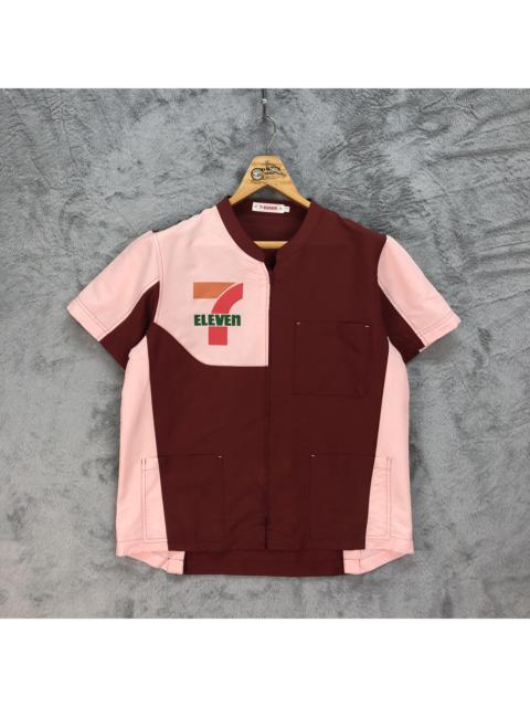 Other Designers Uniform Wares - 90's Vintage 7 ELEVEN Uniform Zipper Jacket #4729-166