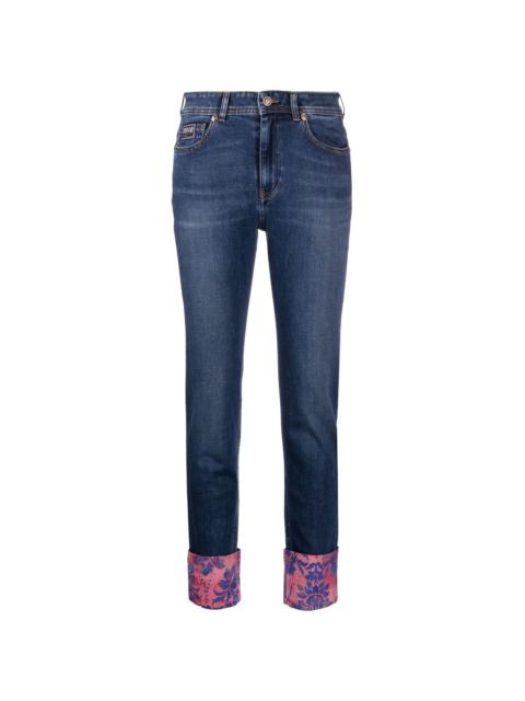 VERSACE JEANS COUTURE baroque-cuff skinny jeans