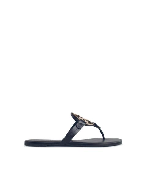 TORY BURCH Tory Burch 'MILLER' Sandals With 'PAVÉ' In Black Leather