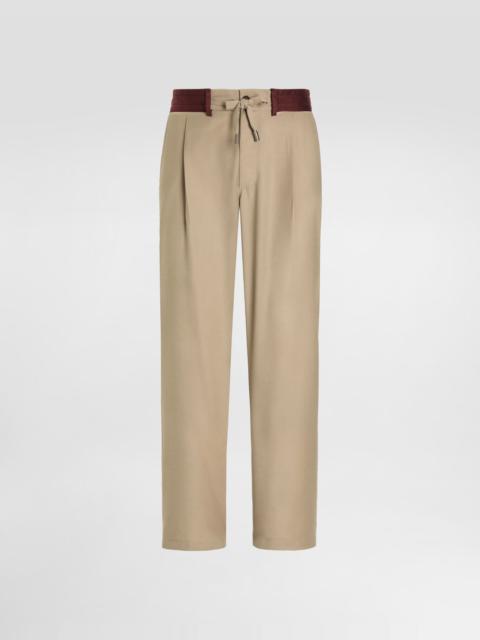 Dolce & Gabbana Wool canvas trousers