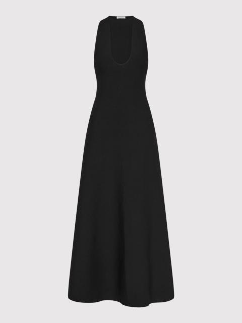 ST. AGNI Sculpted Knit Dress - Black