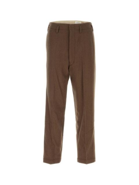 Lemaire Lemaire Man Brown Wool Blend Pant