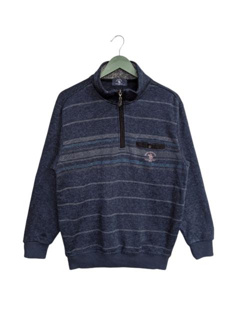 Other Designers Vintage Santa Barbara Polo & Racquet Club Half Zip Sweater