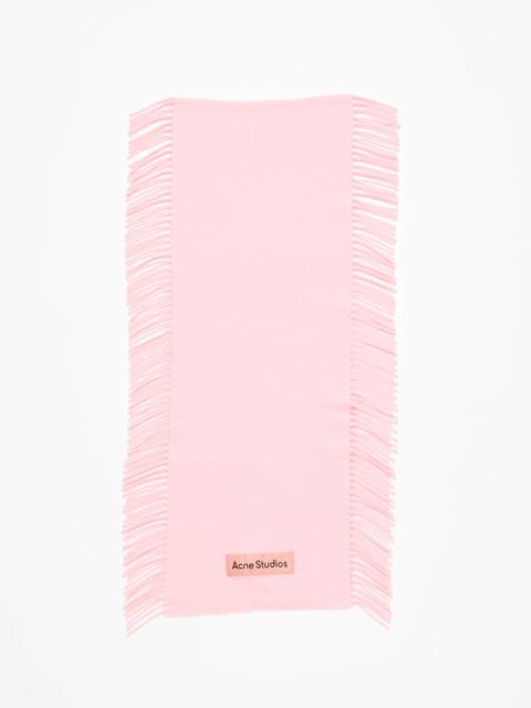 Acne Studios Fringe wool scarf - Pink