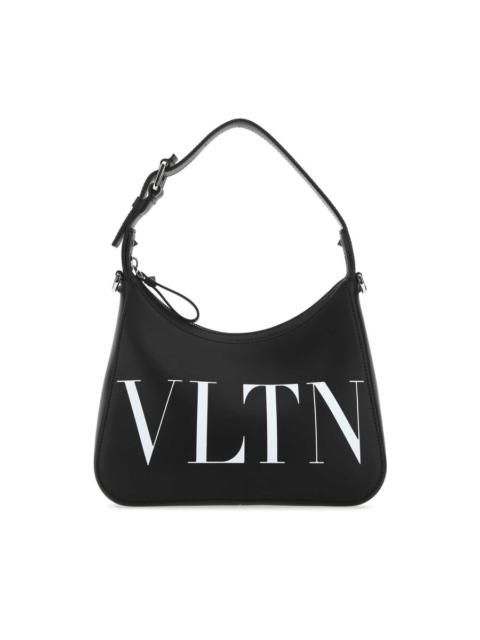 Valentino Valentino Garavani Black Leather Vltn Handbag