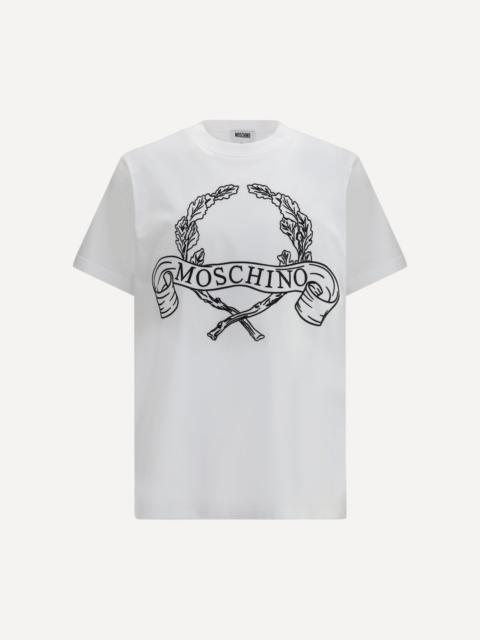 Moschino Maxi Laurel Crown Embroidery T-shirt