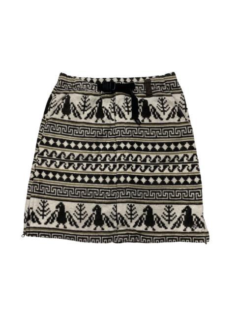 Other Designers Outdoor Style Go Out! - Columbia native navajo pattern fleece wrap zipper skirt
