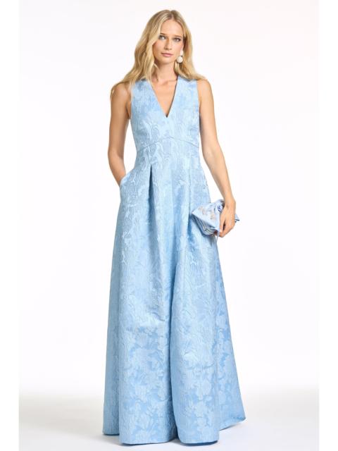 SACHIN & BABI BROOKLYNNE GOWN - ICE BLUE