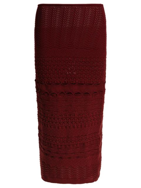 Elie Saab Crochet Midi Skirt Fireball Lilys Crochet