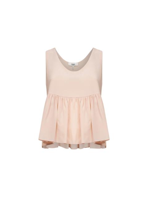 Chloé Chloé Women Pink Crêpe De Chine Fluid Sleeveless Top