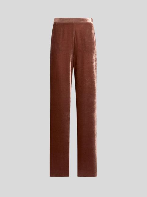 Etro VELVET PALAZZO TROUSERS