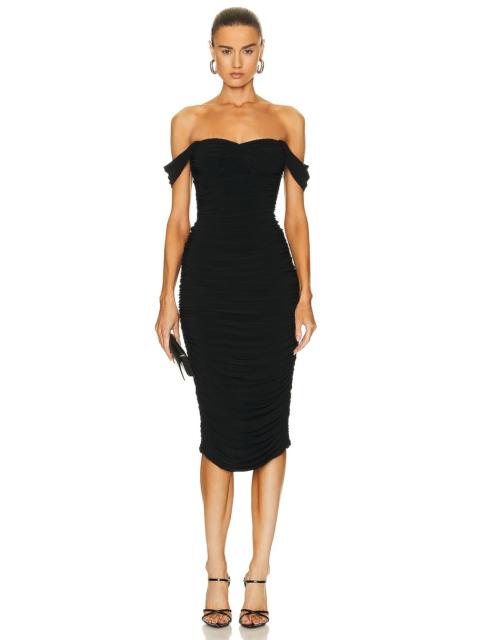 NORMA KAMALI Walter Midi Dress with Winglet Sleeves