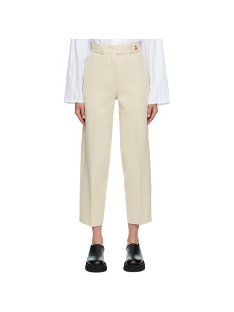 AERON Beige Madeleine Trousers