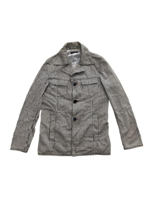 Other Designers Japanese Brand - JAPANESE CROW'S NEST HICKORY STRIPES JACKET