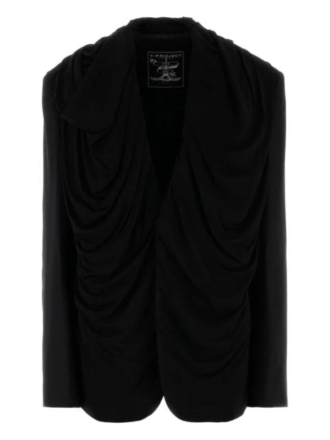 Y/Project draped hooded blazer