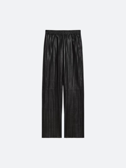 Helmut Lang PLEATED LEATHER CAR TROUSER