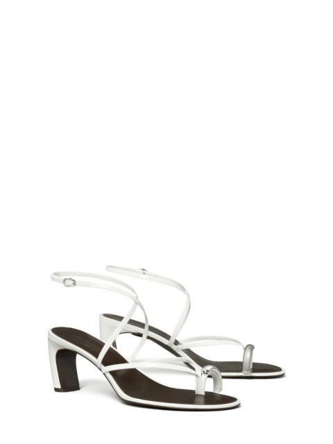 TORY BURCH Tory Burch Strappy Sandal in Bianco /Silver at Nordstrom