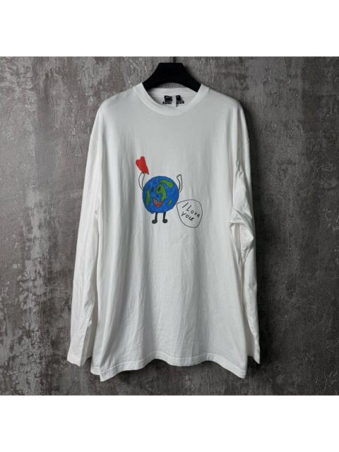 BALENCIAGA Balenciaga Eco-Friendly "I Love the Earth" Long-Sleeve Long Sleeve Top