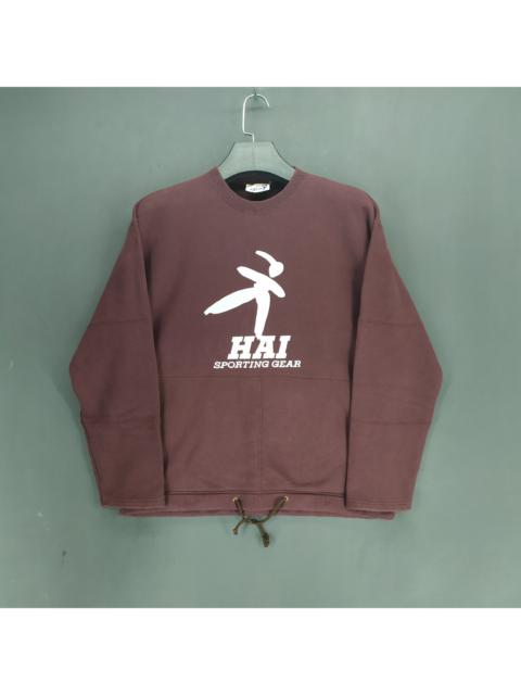 Other Designers Issey Miyake - RARE🔥 Hai Sporting Gear Big Logo Pullover Sweater #1295-54