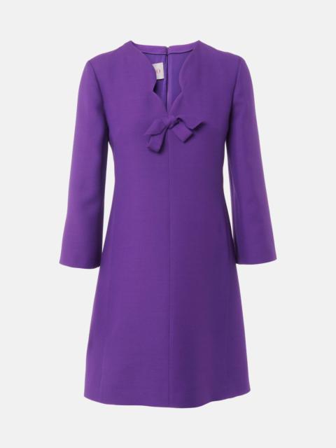 Valentino Crepe Couture scalloped minidress