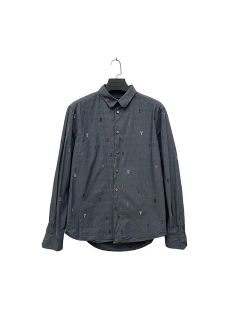 Louis Vuitton Louis Vuitton LV Grey All-Over Print Shirt