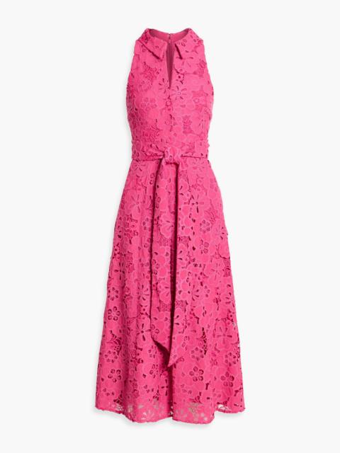 Other Designers Guipure lace midi shirt dress