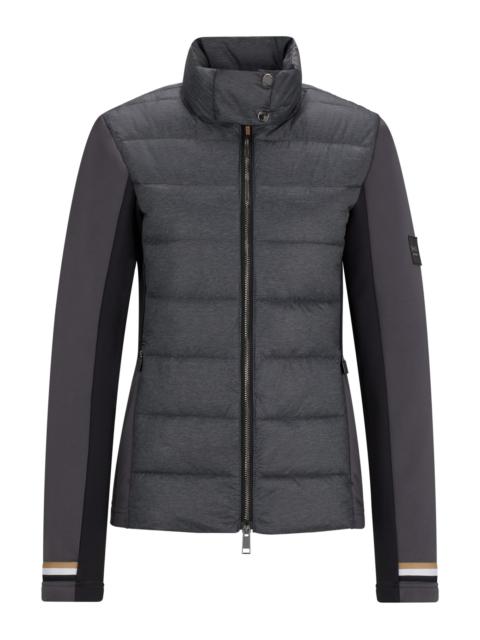 BOSS EQUESTRIAN HYBRID PUFFER JACKET WITH WATER-REPELLENT FINISH
