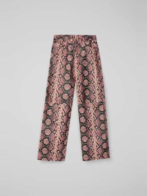 CAMPERLAB Pink Snake Leather Trousers