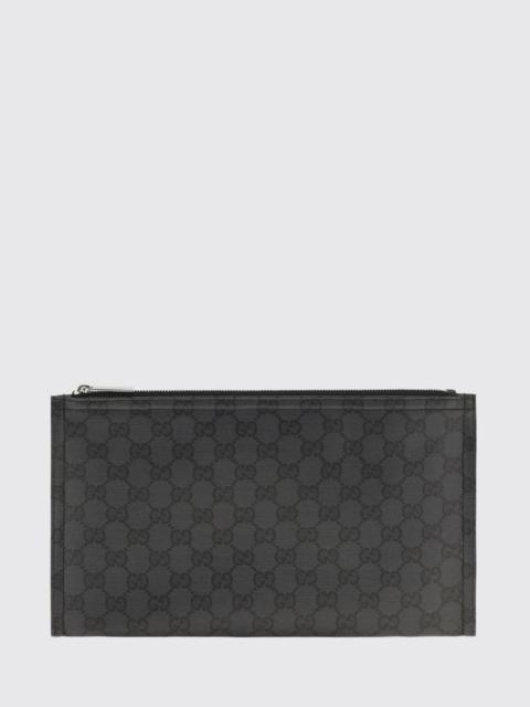 GUCCI Gucci Men Gucci Black Gg Supreme Fabric Envelope Document Holder