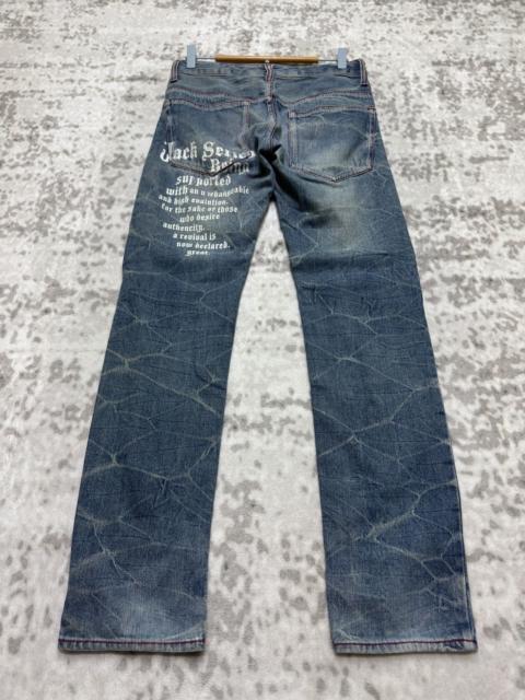 Hysteric Glamour Jack Serika Poem Print Denim Crack Wash Visual Kei Archive