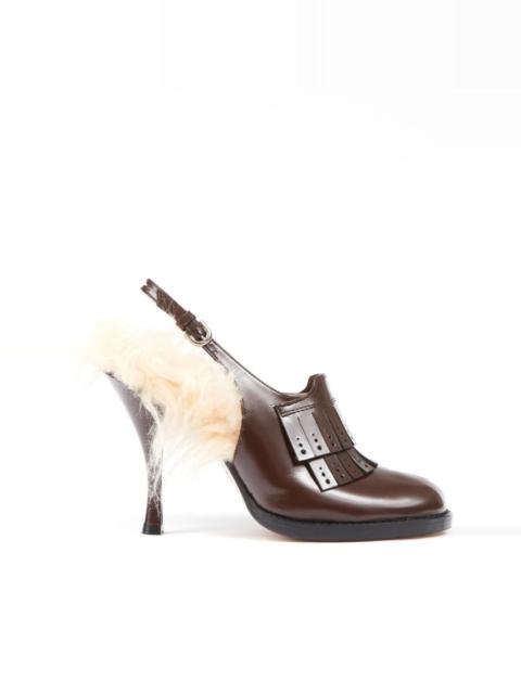 Bourgeoise 100mm leather pumps