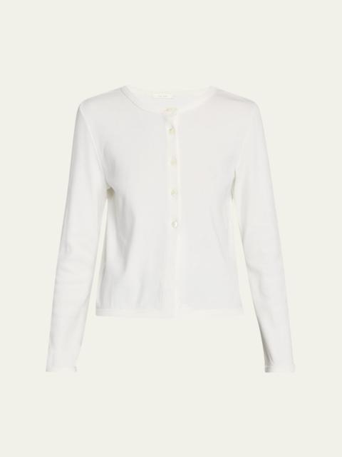 Gretas Cotton Crewneck Cardigan