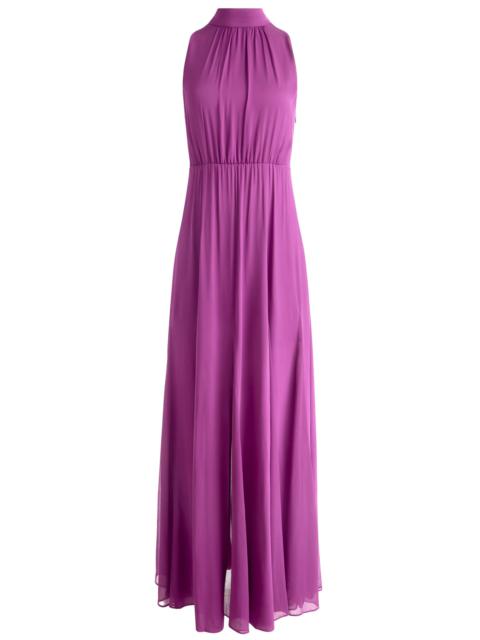 Alice + Olivia DITA COWL BACK GODET MAXI DRESS