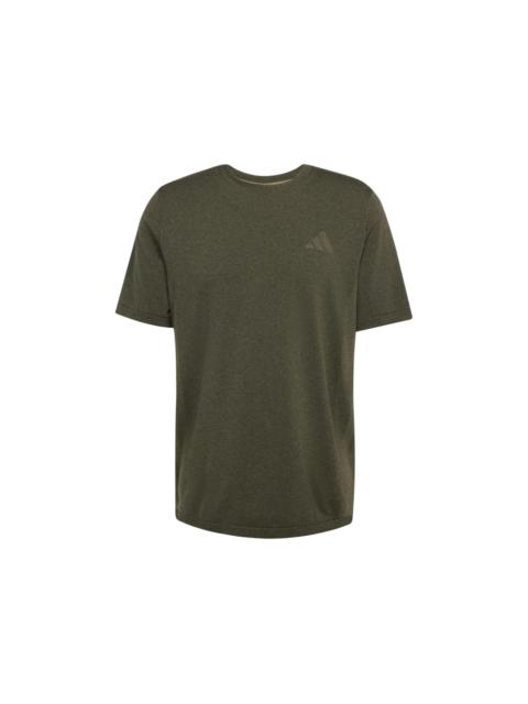 adidas adidas Train Essentials Structure Tee Olive Strata Grey Six