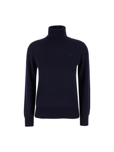 A.P.C. High Neck Sweater With Logo Embroidery