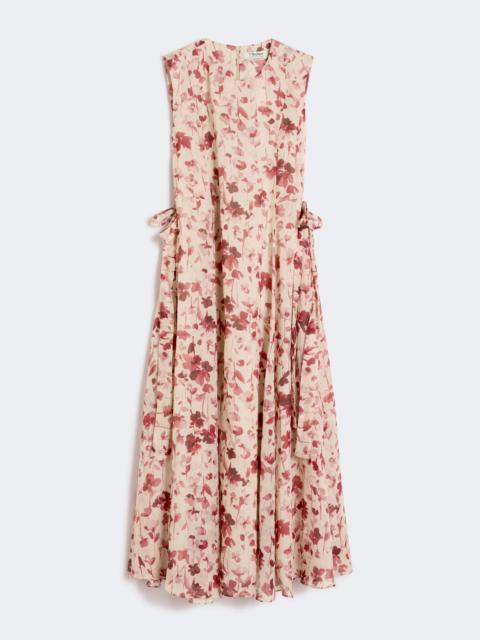 'S Max Mara Printed ramie canvas dress - PINK